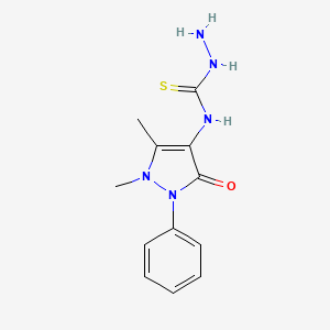 N-(1,5-Dimethyl-3-oxo-2-phenyl-2,3-dihydro-1H-pyrazol-4-yl)hydrazinecarbothioamide