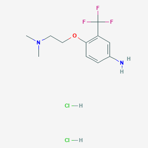N-{2-[4-Amino-2-(trifluoromethyl)phenoxy]ethyl}-N,N-dimethylamine dihydrochloride