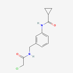 N-{3-[(2-chloroacetamido)methyl]phenyl}cyclopropanecarboxamide