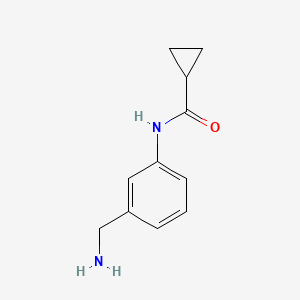 N-[3-(aminomethyl)phenyl]cyclopropanecarboxamide