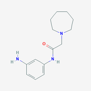 N-(3-aminophenyl)-2-(azepan-1-yl)acetamide