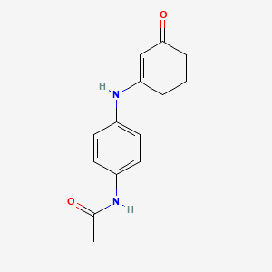 N-{4-[(3-oxo-1-cyclohexenyl)amino]phenyl}acetamide