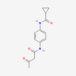 N-[4-(3-Oxobutanamido)phenyl]cyclopropanecarboxamide