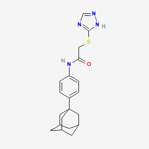 N-[4-(adamantan-1-yl)phenyl]-2-(4H-1,2,4-triazol-3-ylsulfanyl)acetamide