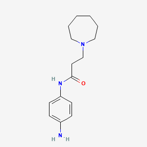 N-(4-aminophenyl)-3-(azepan-1-yl)propanamide