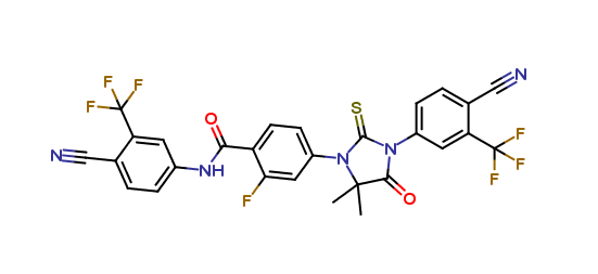 N-[4-cyano-3-(trifluoromethyl) phenyl]-4-{3-[4-cyano-3-(trifluoromethyl) phenyl]-5, 5-dimethyl- 4-ox