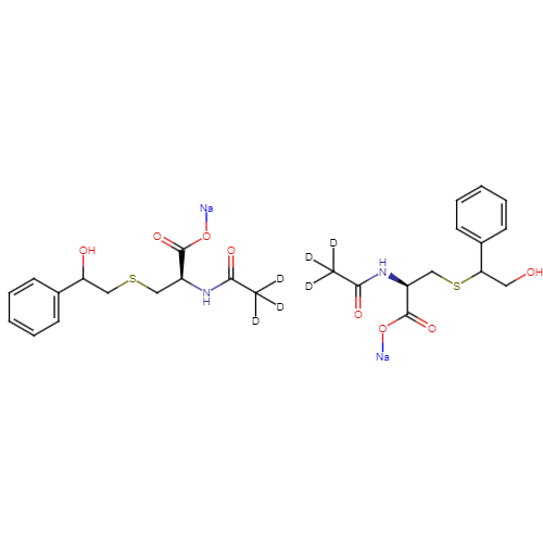 N-Acetyl-S-(2-hydroxy-1-phenylethyl)-L-cysteine-d3 Sodium Salt + N-Acetyl-S-(2-hydroxy-2-phenylethyl)-L-cysteine-d3 Sodium Salt (Mixture)