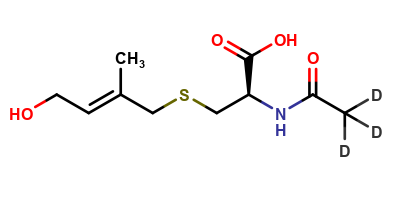 N-Acetyl-S-(4-hydroxy-2-Methyl-2-trans-buten-1-yl)-L-cysteine-d3