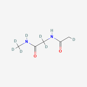 N-Acetyl-d3-glycine-d2-N-methyl-d3-amide