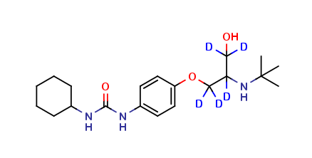 N-Cyclohexyl-N'-[2-(tert-butyl)amino-3-hydroxypropoxy]phenylurea-d5