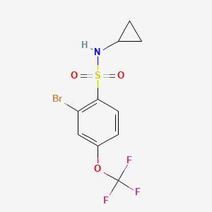 N-Cyclopropyl 2-bromo-4-trifluoromethoxybenzenesulfonamide