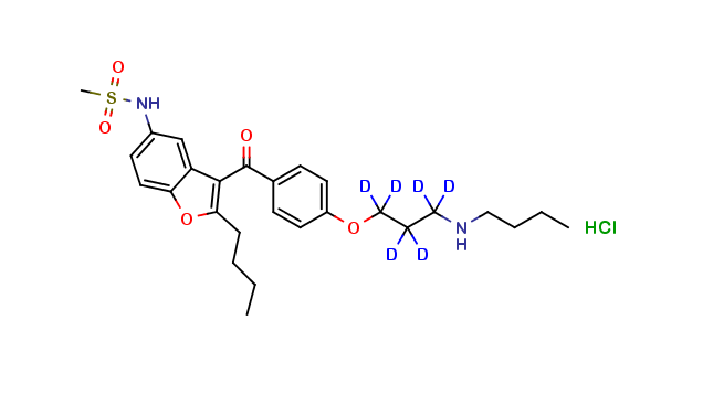 N-Desbutyldronedarone hydrochloride D6