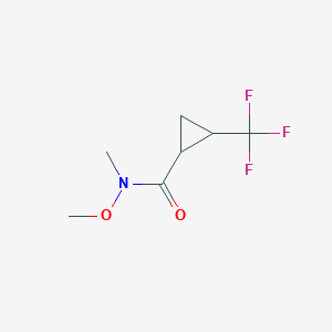N-Methoxy-N-methyl-2-(trifluoromethyl) cyclopropanecarboxamide
