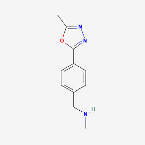 N-Methyl-4-(5-methyl-1,3,4-oxadiazol-2-YL)benzylamine