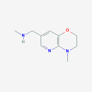 N-Methyl(4-methyl-3,4-dihydro-2H-pyrido[3,2-B][1,4]oxazin-7-YL)methylamine