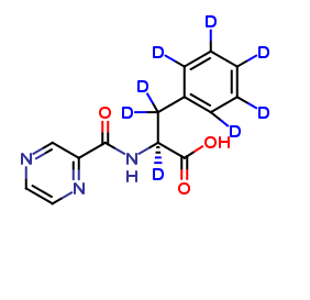N-Pyrazinylcarbonyl-L-phenylalanine-d8