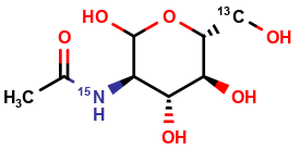 N-acetyl-D-[6-13C;15N]glucosamine