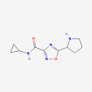 N-cyclopropyl-5-(pyrrolidin-2-yl)-1,2,4-oxadiazole-3-carboxamide