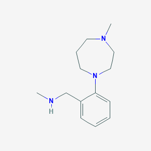 N-methyl-1-[2-(4-methyl-1,4-diazepan-1-yl)phenyl]methanamine