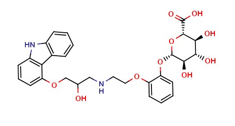 O-Desmethyl Carvedilol-β-D-Glucuronide