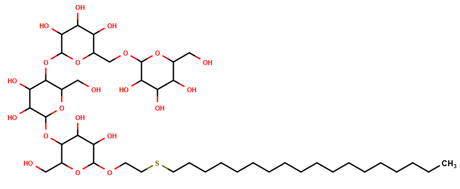 Octadecylthioethyl 4-O-(4-O[6-O-a-D-Glucopyranosyl-a-D-glucopyranosyl]-a-D-glucopyranosyl)-b-D-glucopyranoside