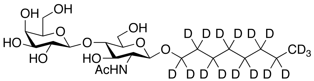 Octyl-d17 2-(Acetylamino)-2-deoxy-4-O-?-D-galactopyranosyl-?-D-glucopyranoside