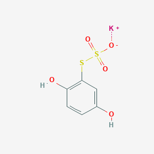 Potassium S-(2,5-dihydroxyphenyl) thiosulfate