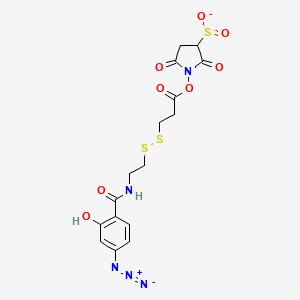 Sulfo-N-succinimidyl3-[[2-(p-azidosalicylamido)ethyl]-1,3'-dithio]propionate