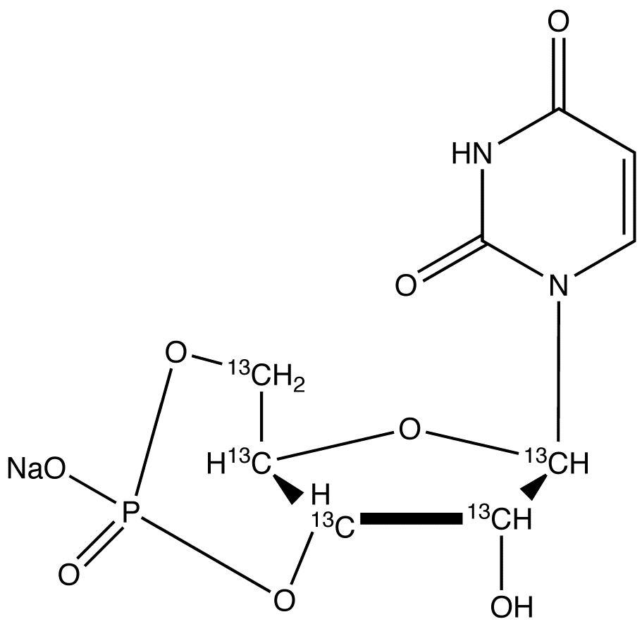 Uridine-3’,5’-cyclic-13C5 Monophosphate Sodium Salt