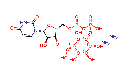 Uridine 5'-Diphospho-a-D-glucose 13C6 Diammonium Salt