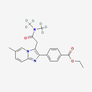 Zolpidem Phenyl-4-carboxylic Acid Ethyl Ester-d6