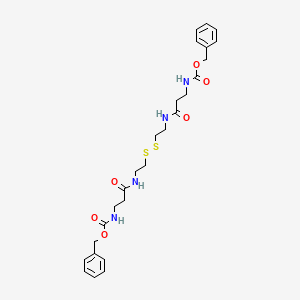 benzyl N-[3-oxo-3-[2-[2-[3-(phenylmethoxycarbonylamino)propanoylamino]ethyldisulfanyl]ethylamino]propyl]carbamate