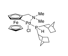 chloro(di-2norbornylphosphino)(2-dimethylaminoferrocen-1-yl) palladium(II)