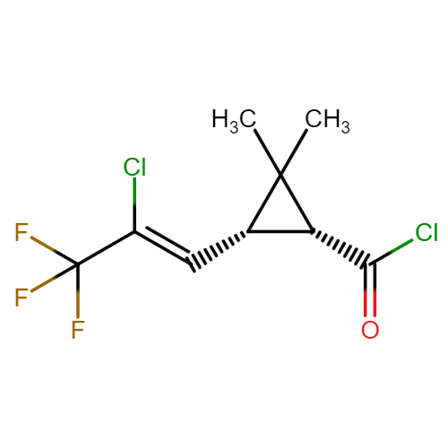 cis-3-(2-Chloro-3,3,3-trifluoro-1-propenyl)-2,2-dimethyl-cyclopropanecarboxylic acid Chloride