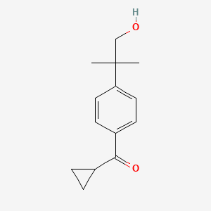 cyclopropyl(4-(1-hydroxy-2-methylpropan-2-yl)phenyl)methanone