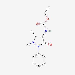 ethyl (1,5-dimethyl-3-oxo-2-phenyl-2,3-dihydro-1H-pyrazol-4-yl)carbamate