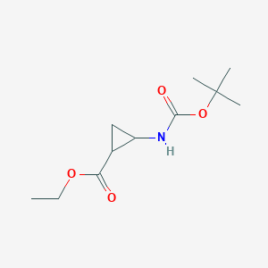 ethyl 2-{[(tert-butoxy)carbonyl]amino}cyclopropane-1-carboxylate