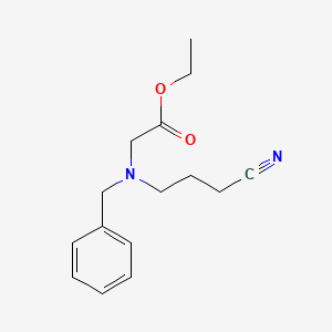 ethyl 2-[benzyl(3-cyanopropyl)amino]acetate