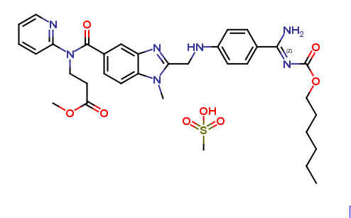 ethyl 3-(2-(((4-cyanophenyl)amino)methyl)-1-methyl-N-(pyridin-2-yl)-1H-benzo[d]imidazole-5-carboxami