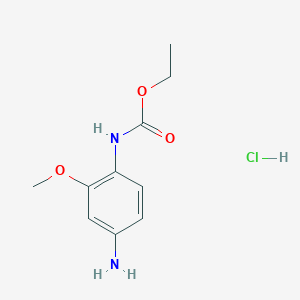 ethyl N-(4-amino-2-methoxyphenyl)carbamate;hydrochloride