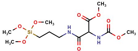 methyl 2-((methoxycarbonyl)amino)-3-oxo-3-((3-(trimethoxysilyl)propyl)amino)propanoate