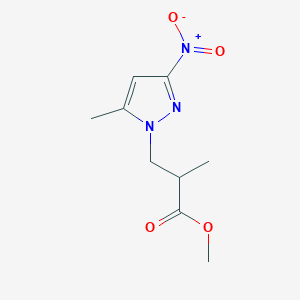 methyl 2-methyl-3-(5-methyl-3-nitro-1H-pyrazol-1-yl)propanoate