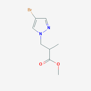 methyl 3-(4-bromo-1H-pyrazol-1-yl)-2-methylpropanoate