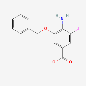 methyl 4-amino-3-(benzyloxy)-5-iodobenzenecarboxylate