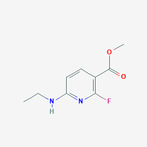 methyl 6-(ethylamino)-2-fluoropyridine-3-carboxylate