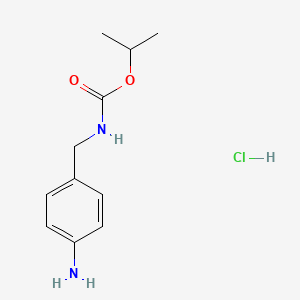 propan-2-yl N-[(4-aminophenyl)methyl]carbamate hydrochloride