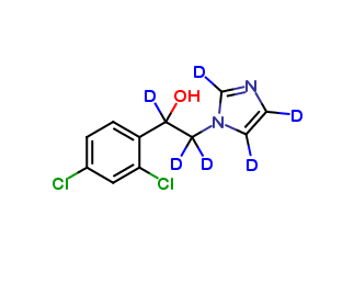 rac-1-(2,4-Dichlorophenyl)-2-(1-imidazolyl)ethanol-d6
