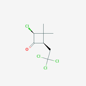 rel-(2R,4S)-2-Chloro-3,3-dimethyl-4-(2,2,2-trichloroethyl)cyclobutanone