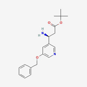 tert-Butyl (3S)-3-Amino-3-(5-phenylmethoxypyridin-3-yl)propanoate
