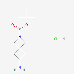 tert-Butyl 6-amino-2-azaspiro[3.3]heptane-2-carboxylate hydrochloride
